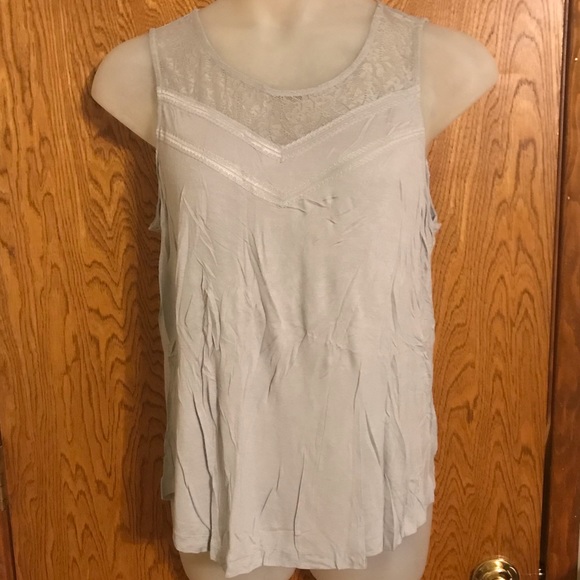 Merona Tops Merona Lace Yoke Tank Top Xxl 2x Poshmark
